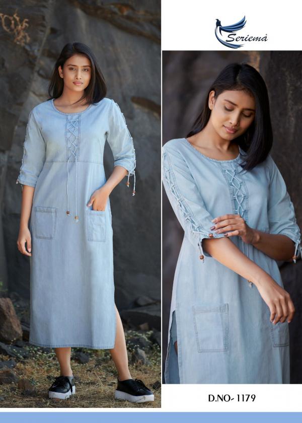 Seriema Kumb Capture 4 Fancy Wear Denim Kurti Collection